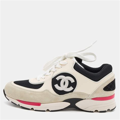 sneakers chanel multicolor|Chanel low top sneakers.